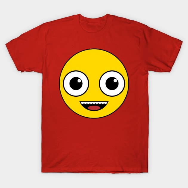 Super Happy Face T-Shirt by flimflamsam